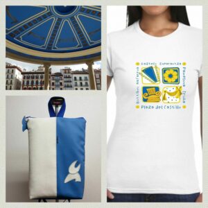 Camiseta Kiosko fun y bolso collage