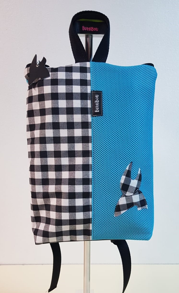 Mochila Turquesa vichy