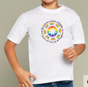 camiseta algodón, niñ@, el poder del arco iris, diseño exclusivo ButtiBou