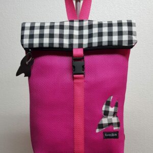 Mochila vichy magenta