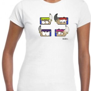 Camiseta Los divinos Blanca mujer