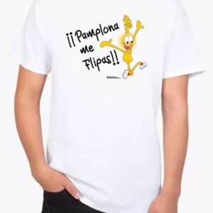 Camiseta Pamplona me flipas!! Hombre