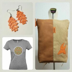 Pendientes Hoja de roble, conjunto
