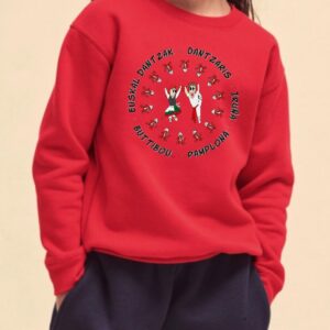 sudadera dantzaris rojo kids sudadera dantzaris rojo kids