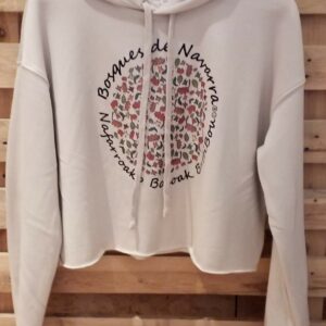 Sudadera crop bosques de Navarra