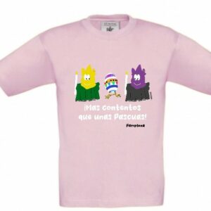 camiseta mas contento que unas pascuas Pamplona kids