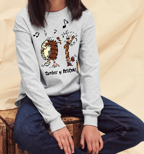 Modelo camiseta Txistuki y tambor