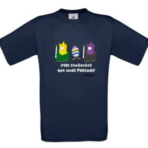 camiseta mas contentos que unas pascuas Pamplona Kids